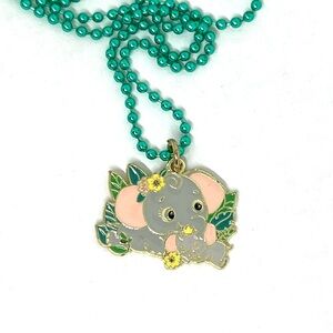 Elephant Pendant Necklace Mom and Baby